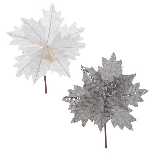 Цветок искусственный "Пуансеттия", L20 W20 H15 см 806290