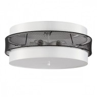 Потолочный светильник 8002/6C MODERNI LN24 белый, черный металл/металл, текстиль Е27 6*60W 220V ANIM