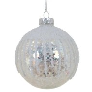 Украшение новогоднее "Шар", 8см, стекло 791323