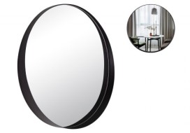 Зеркало интерьерное настенное в круглом корпусе из металла, d=50,5см, черный, Рубин 5057-Z1 01106787