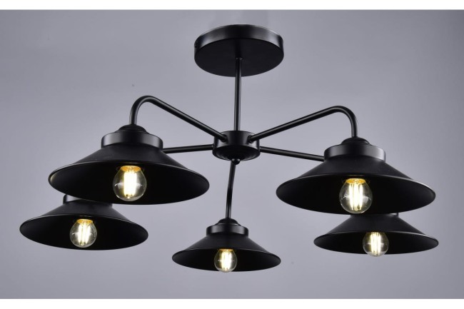 Светильник "Пирамида" РС21097 BK/5C