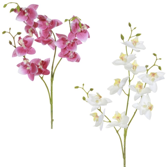 Цветок искусственный "Орхидея" СОЛЮКС 751377 L20 W10 H83 см