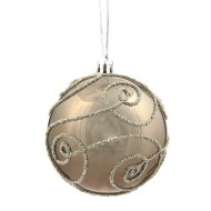 Украшение новогоднее Шар "Волшебный завиток" Набор из 12шт L35 W28 H21 D8 см 744585