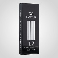 Набор из 12 серебристых свечей 7314-10сереб