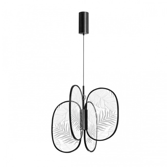 Подвесной светильник 6665/53L L-VISION ODL_EX24 015 брашир. черный/металл/акрил IP20 LED 54W 3000К