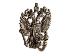 Крючок-вешалка "Герб России" латунь КРВ-11герб