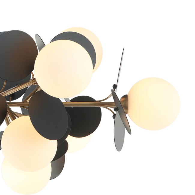 Люстра ЛЮМЬЕН ХОЛЛ LH4136/12P-BR-BK