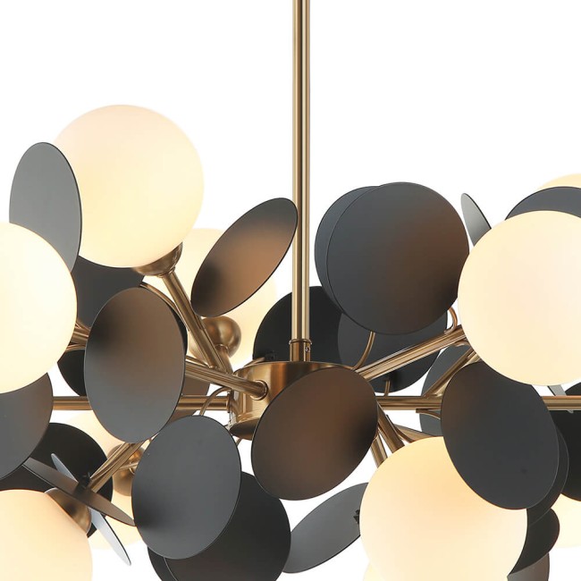 Люстра ЛЮМЬЕН ХОЛЛ LH4136/12P-BR-BK