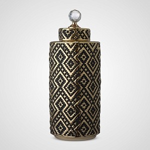 Керамическая Банка Черная с Золотистым L 818732G
