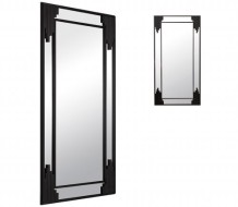 Зеркало интерьерное настенное в прямоугольном корпусе из металла  120*60 см, черн 12061 -Z1 01107403