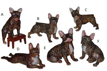 Французский бульдог корич 5см K664