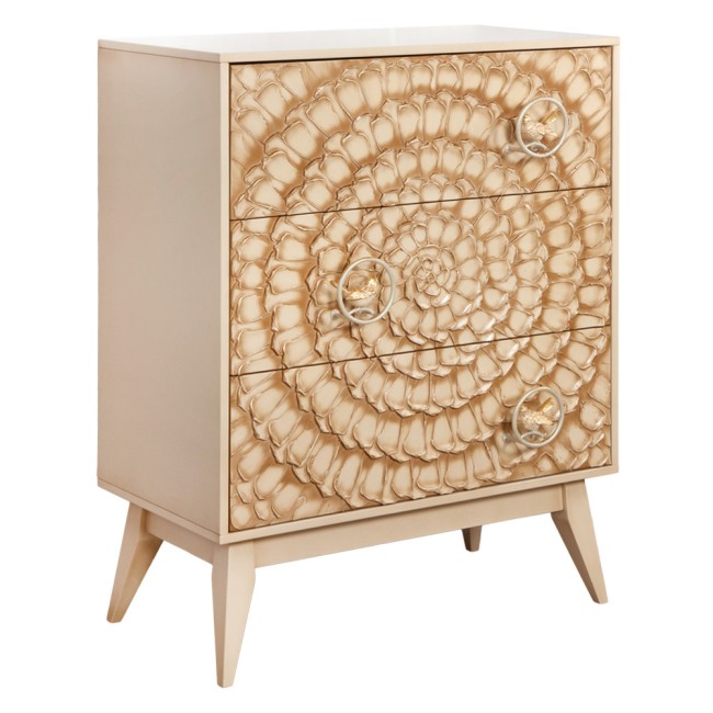 Комод "Маки" - 3 (с 3-мя ящиками) (Айвори,цвет ковки Айвори Мрам зол(АСМзл) ) (арт 11558) Комод "Маки" - 3 (с 3-мя ящиками) (Айвори,цвет ковки Айвори Мрам зол(АСМзл) ) (арт 11558)