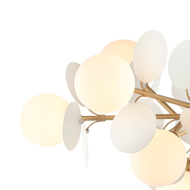 Люстра ЛЮМЬЕН ХОЛЛ LH4136/12P-GD-WT