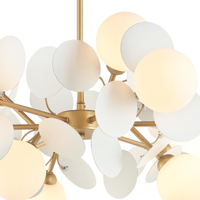 Люстра ЛЮМЬЕН ХОЛЛ LH4136/12P-GD-WT