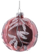 Украшение новогоднее Шар "Серебряная веточка", 8см, стекло 721309
