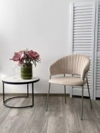 Стул ГЕММА, цвет H-06 Бежевый, велюр / шампань каркас (от 2-х штук) 688M05848