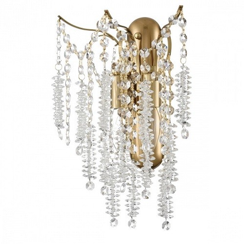 Бра 8243/2W CLASSI LN25 22 латунь, металл/хрусталь KRISTINA