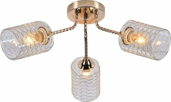 Люстра SVK MDL10185/3 E27*60W Золото Ø550*240