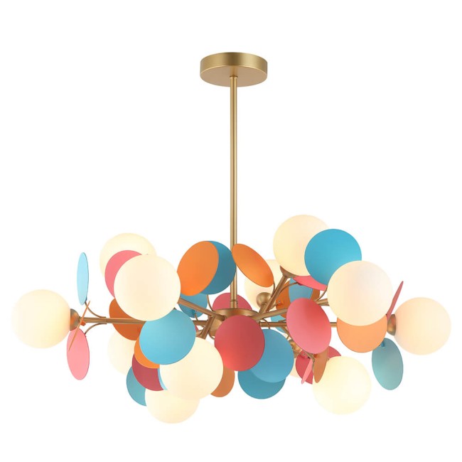 Люстра LH4136/12P-GD-MIX