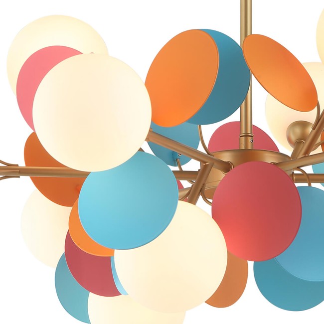 Люстра LH4136/12P-GD-MIX