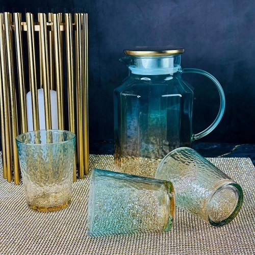 Набор графин 1800мл и 6 стаканов 260мл 200-043 стекло