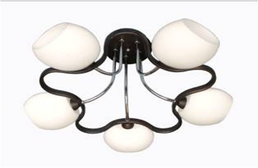 Люстра СФЕРА СВЕТА 26917/5C WENGE+CR+MK