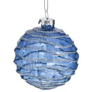 Украшение новогоднее "Шар", 8см, стекло 779040