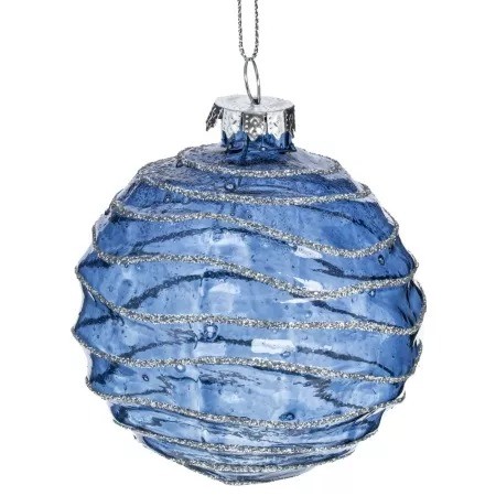 Украшение новогоднее "Шар", 8см, стекло 779040