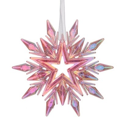 Украшение новогоднее "Снежинка", L11,5 W0,5 H11 см 812456