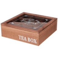 ШКАТУЛКА ДЛЯ ЧАЯ 222-753 КОЛЛЕКЦИЯ "VINTAGE HOME" 24*24*8 СМ