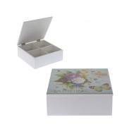 Шкатулка для чайных пакетов 18*18*7см 608496