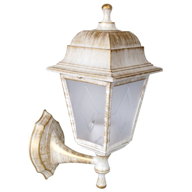 Уличный светильник PP4201/02 C66 НБУ 04-60-001 У1 "Леда" белый+бронза 4-гран 13832