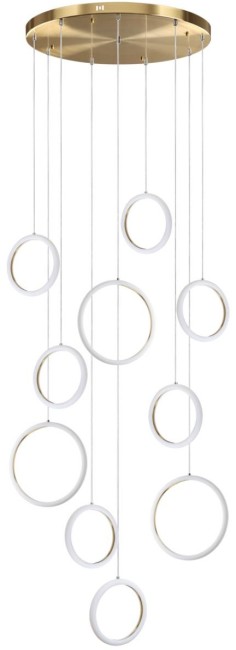 Светильник подвесной 5297/99L LEDIO LN23 087 золотой LED 140W 3000-6000K 11000Лм 220V NOVA