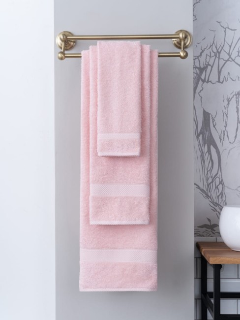 Полотенце Однотонное 30X50 Miranda Soft Пудра 8680943039217