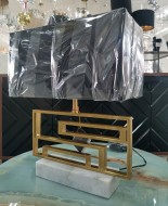 Настольная лампа 299-170 51 см Металл, натуральный камень