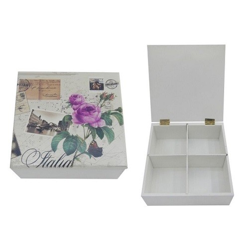 Шкатулка для чайных пакетов 18*18*7см 608495