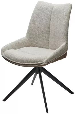 Стул OSKAR 360 град. поворот. KN01-05 Бежевый/ BZ1046-21 Коричневый/ Черный (от 2-х штук) 626M05481