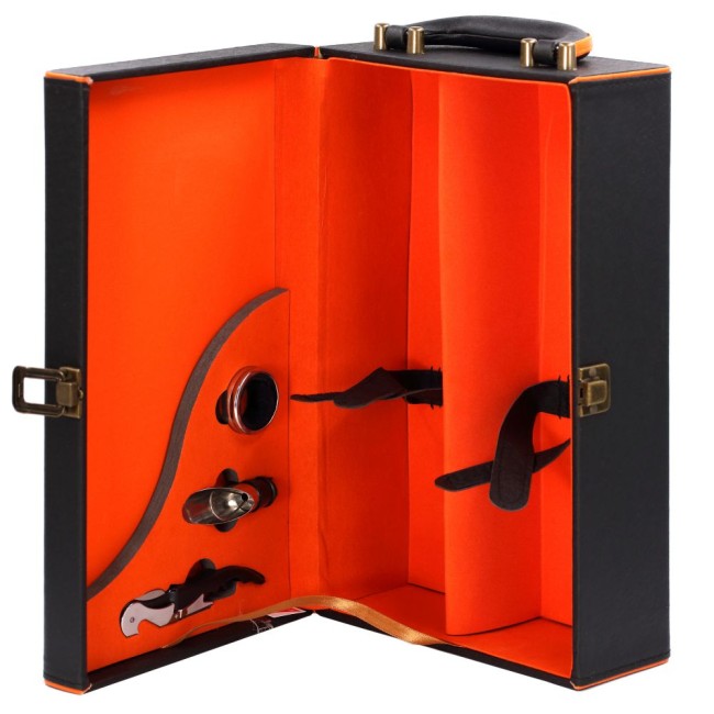 Шкатулка для 2-х бутылок с набором сомелье, L20 W12 H34 см 724847 Шкатулка для 2-х бутылок с набором сомелье, L20 W12 H34 см 724847