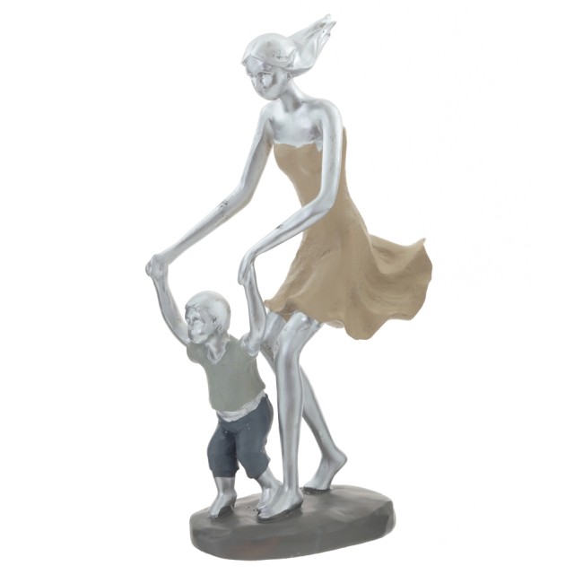 Фигурка декоративная "Девушка с ребенком", L14 W9 H26 см 756182