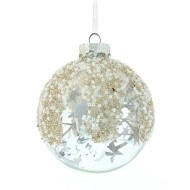 Украшение новогоднее Шар "Планета звёзд", 8см, стекло 743634