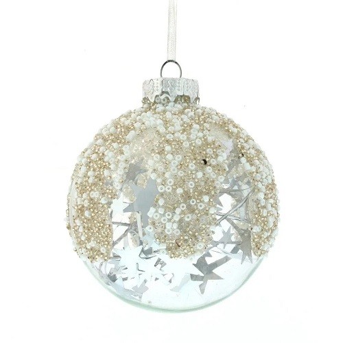 Украшение новогоднее Шар "Планета звёзд", 8см, стекло 743634