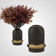 Керамическая Интерьерная Ваза Фиолетовая+Серая HY3179