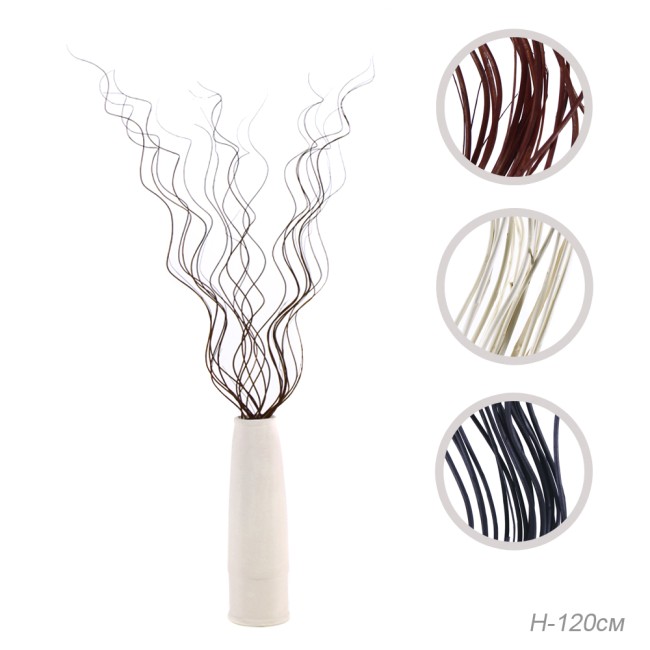 Сухоцвет набор 20 штук 120 см ветка белая /140570