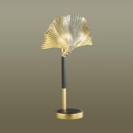 Настольная лампа 4870/1T HALL ODL_EX22 15 золотой/чёрный/стекло E14 1*40W VENTAGLIO