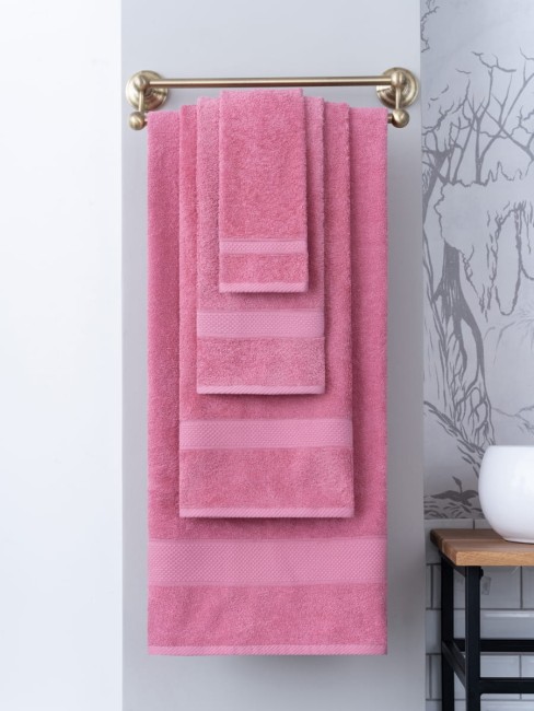 Полотенце Однотонное 30X50 Miranda Soft Сухая Роза 8680943039224