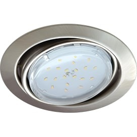 Точечный светильник поворотный GX53-FT9073 сатин/хром FS5390ECB