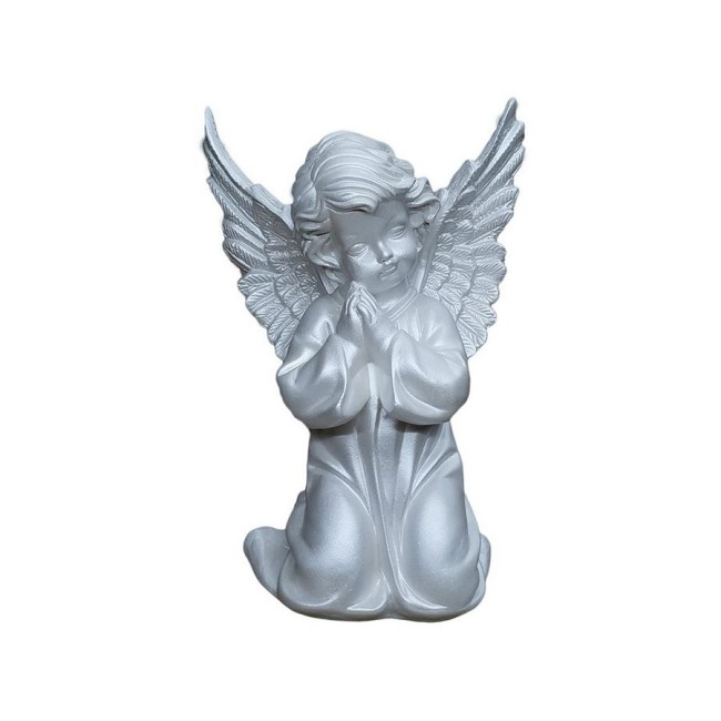 СТАТУЭТКА АНГЕЛ КРЫЛАТИК СРЕДНИЙ ПЕРЛАМУТР 28СМ (КЭП-21681)