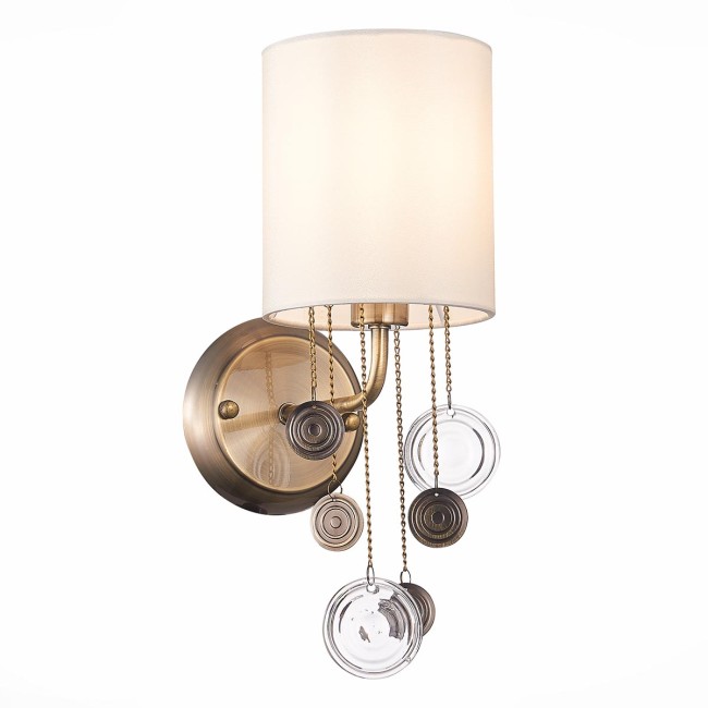 Бра SLE107931-01  Бронза/Бежевый E14 1*40W