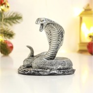 Фигура "Змея Кобра" серебро, 9х12см 10800427