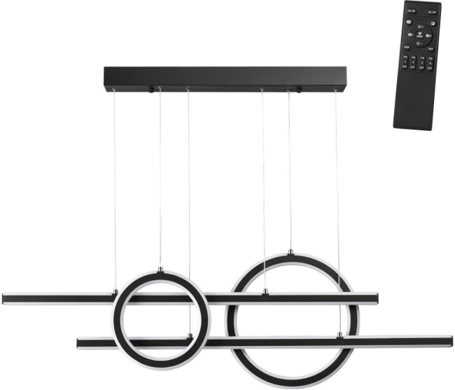 Подвесной светильник 359183 OVER NT23 000 черный диммируемый ДУ IP20 LED 4000К 116W 220V ONDO